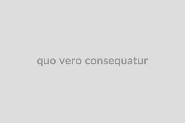 Quo vero consequatur